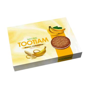 تصویر  بیسکویت کرم دار موزی توتیام خرم - 2500 گرم