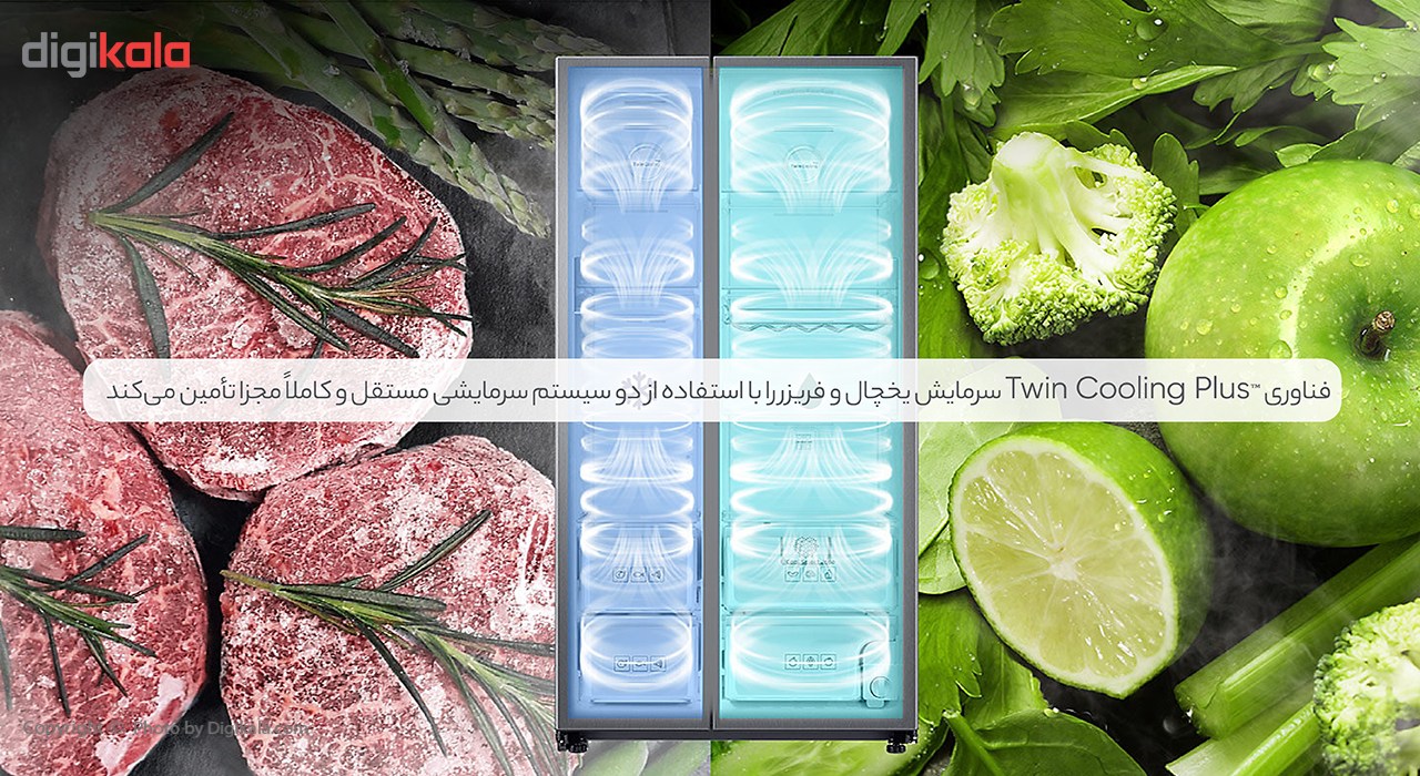 تصویر  یخچال و فریزر سامسونگ مدل ROSSO2